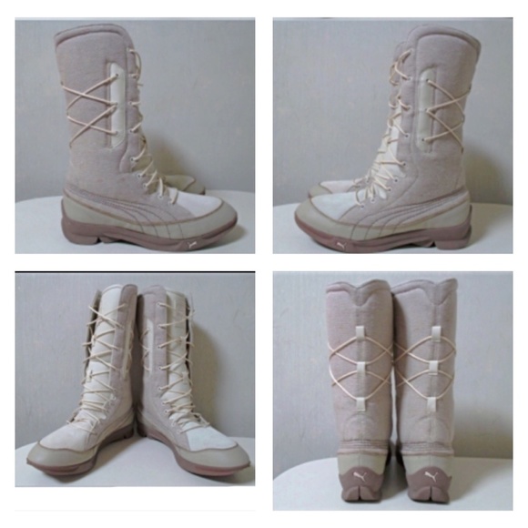 Puma Wrap Around Lace Up Mojave Desert Winter Sneaker Boots, Sz 9 - Picture 8 of 13